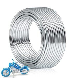 3mm Craft Wire for Sculpting, 52 Ft Aluminum Wire Bendable Thick Metal Wire